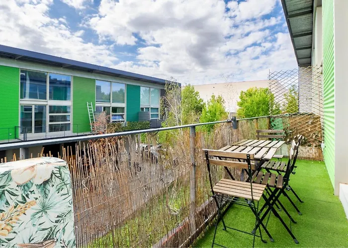 El Ventero Apartment - Elegante Apt Para 5 Con Terraza, Wi-Fi Y Aparcamiento En La Calle